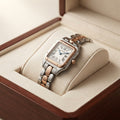 Panthère Style Two-Tone Square Dial Ladies Luxury Watch