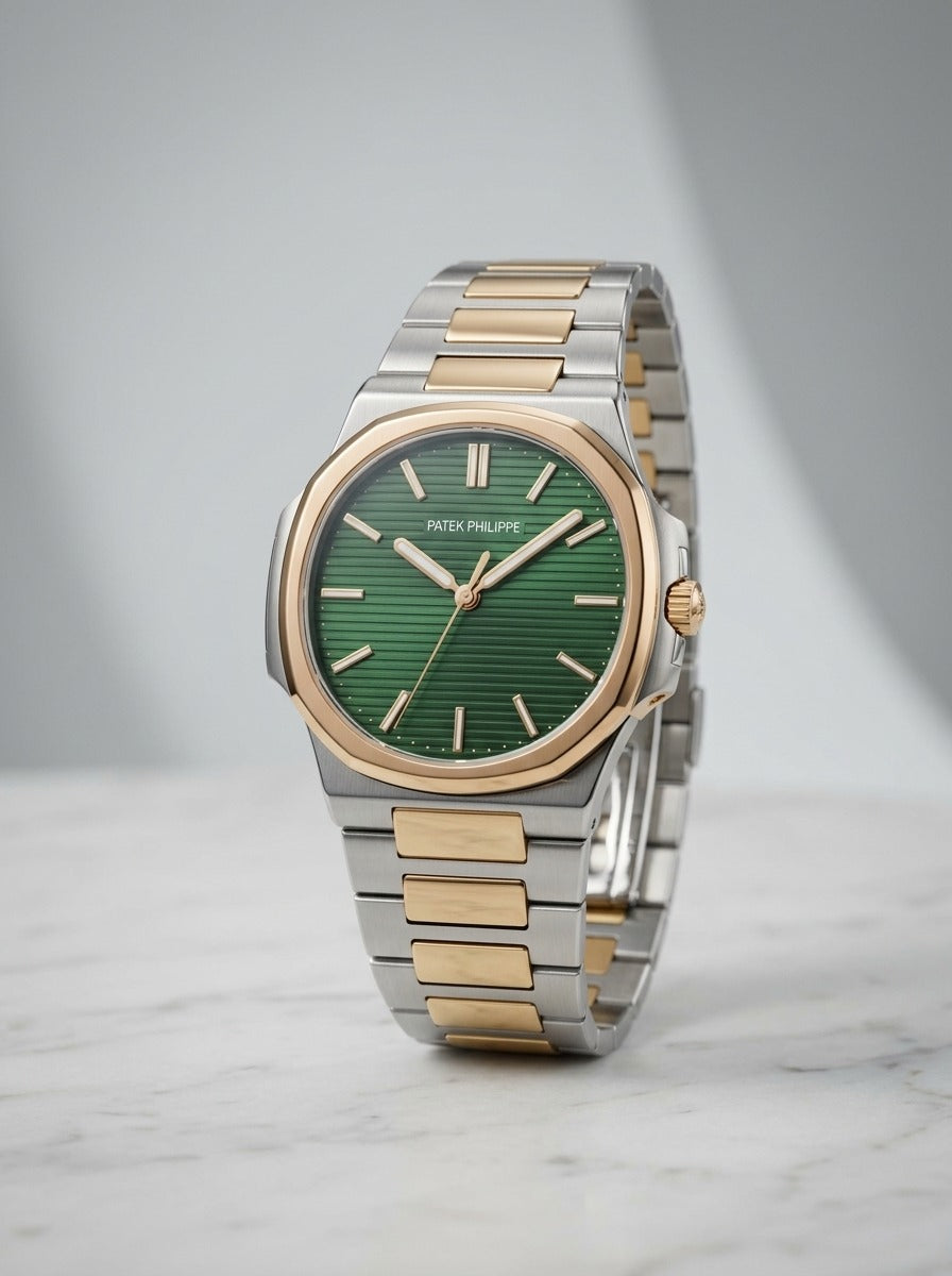 Patek Philippe Nautilus – Green Dial Two-Tone Edition