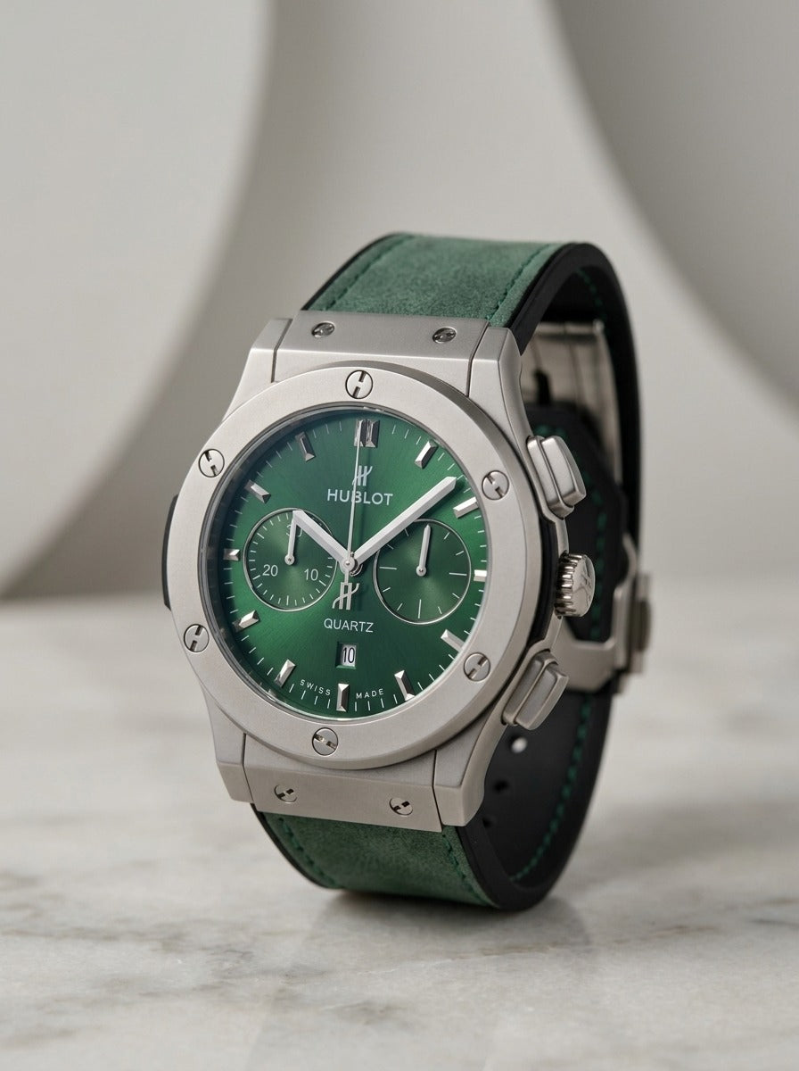 Hublot Classic Fusion Chronograph Titanium Green