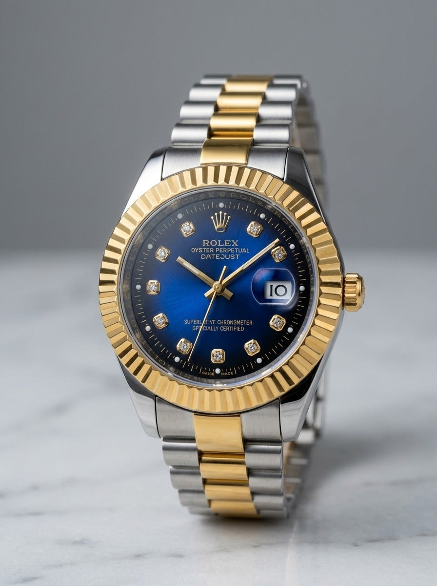 Rolex Datejust 36 – Blue Diamond Dial Two-Tone