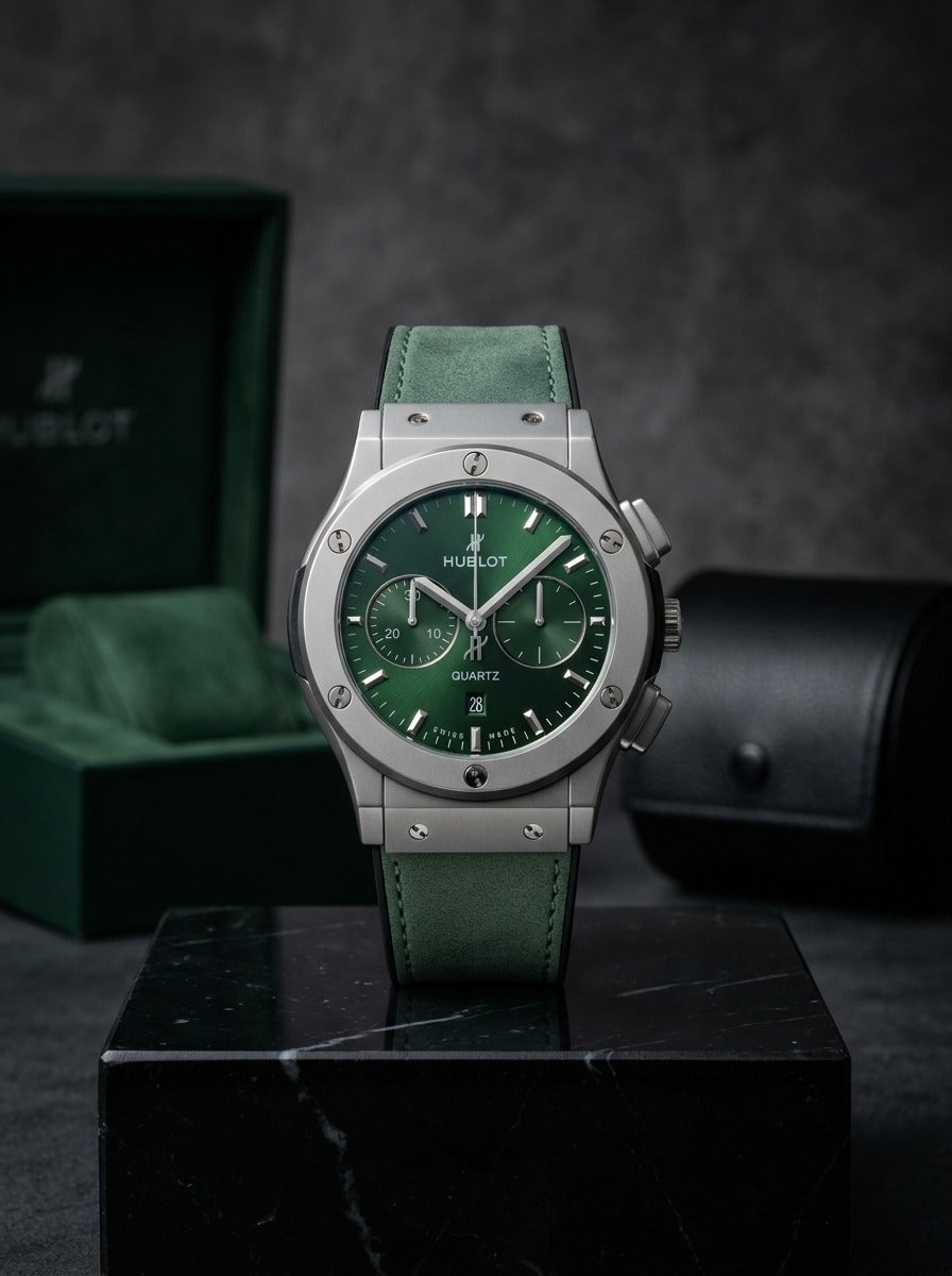 Hublot Classic Fusion Chronograph Titanium Green
