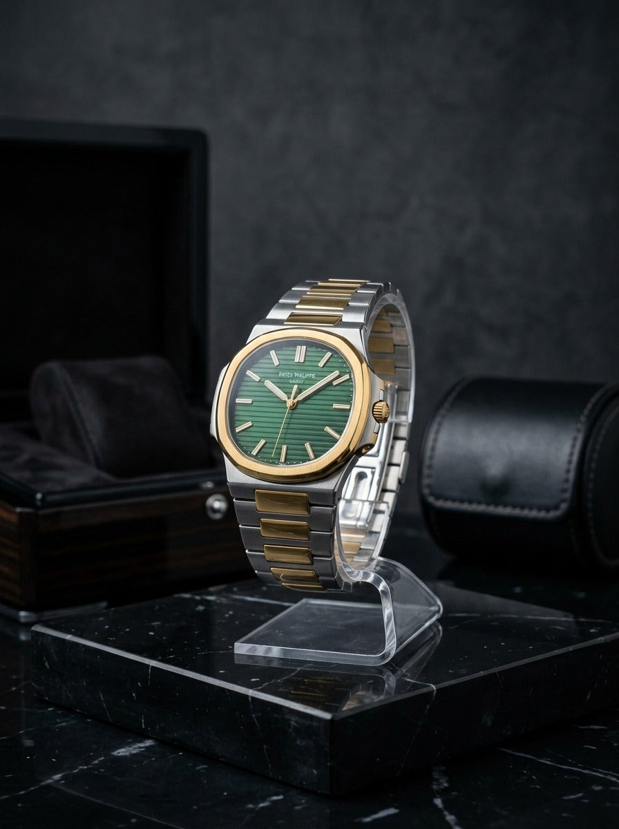 Patek Philippe Nautilus – Green Dial Two-Tone Edition