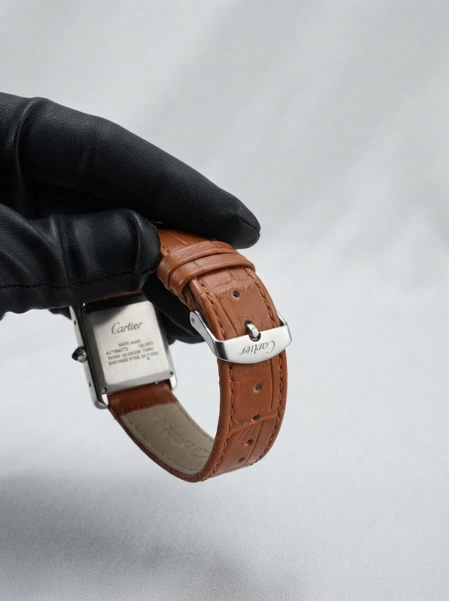 Cartier Tank MC — Chocolate Brown Small Dial