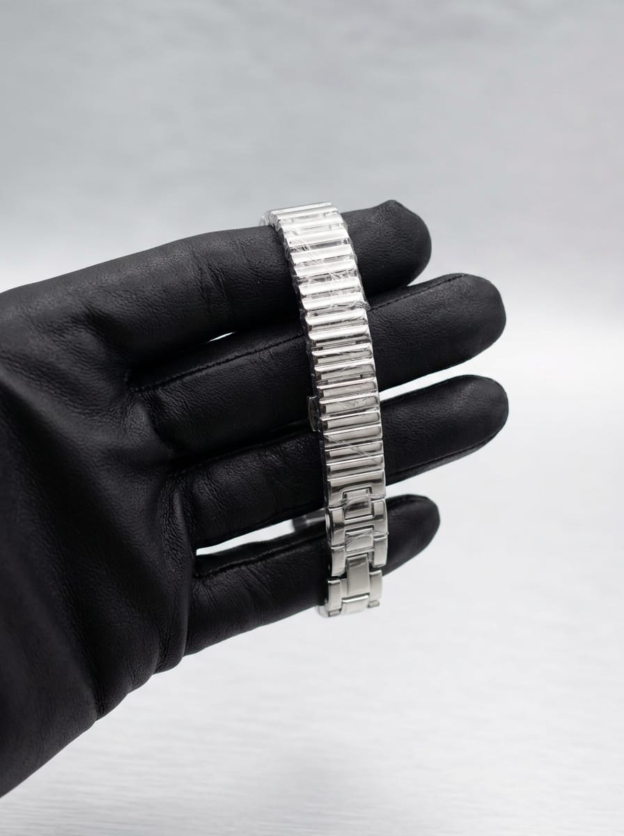 Women’s Silver Oval Watch – White Dial